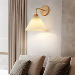 Applique LED Murale en Bois