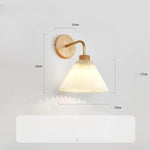 Applique LED Murale en Bois