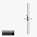 Applique Led Noire Design Nordique Murale Chambre