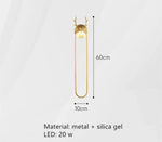Applique Murale À Led Cuivre Design Élégant Cerf A-60Cm-Or / Lumière Blanche Chambre