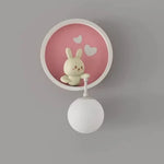 Applique murale animaux rose