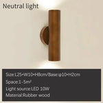 Applique Murale Bois Scandinave Minimaliste Élégante Lumière Neutre Chambre