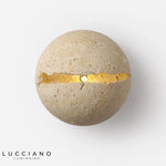 Applique Murale Boule Naturelle Jaune Design Zen. Chambre