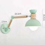Applique Murale Bras Articulé Design Contemporain Sobre Vert - C Chambre