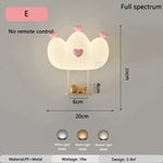 Applique Murale Cœur Romantique Délicat Féérique. E / Télécommande 3 Couleurs De Lumières Chambre