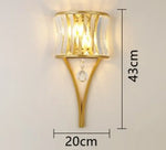 Applique Murale Cristalline Luminescence Raffinée Applique Chambre