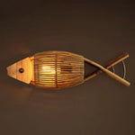 Applique Murale Décorative Poisson Bois Artisanal Chic. Chambre
