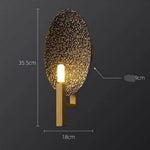 Applique Murale Design Élégante Dorée Métal Luxe Chambre