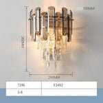 Applique Murale Design Élégante Transparente Lumineuse. Chaude Chambre
