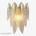 Applique Murale Design Led Originale Verre Bronze Chambre