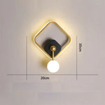 Applique Murale Design Moderne Boule Décorative Oryna Chambre
