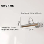 Applique Murale D’intérieur Pivotante Design Élégante Chrome M / Blanc Froid (5 500-7 000