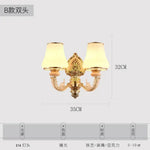 Applique Murale Dorée Élégante Lumière Contemporaine B Double Tête / Blanc Froid (5500-7000K)