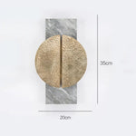 Applique Murale Élégante Design Contemporain Minimaliste. Marbre Gris Chambre