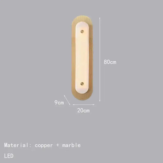 Applique Murale Élégante Marbre Design Minimaliste. Styleb / Lumière Chaude 3000K Chambre
