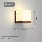 Applique Murale En Bois Design Moderne Et Épuré E / Lumière Blanche Applique Chambre