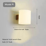 Applique Murale En Bois Design Moderne Et Épuré Un / Lumière Blanche Applique Chambre
