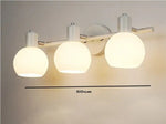 Applique Murale En Verre Design Lumineux Et Élégant White Three Heads / Warm (2700-3500K) Without