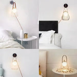 Applique Murale En Verre Scandinave Élégante Lumière Chambre