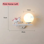 Applique Murale Enfant: Conte Magique Enchanteur Cheval Rose Gauche 1 / 3 Température De Couleur