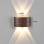 Applique Murale Étanche Design Lumineux Élégant Couleur Noyer D130Mm / Comme Sur La Photo Led