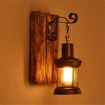 Applique Murale Industrielle Bois Applique