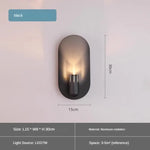 Applique Murale Led Aluminium Design Élégant Noir / Blanc Froid (5500-7000K) Applique Chambre