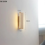 Applique Murale Led Bois Chic Salon 12W 32Cm / Blanc Chaud (2700-3500K) Applique Chambre