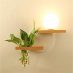 Applique Murale Led Bois Déco Nature Scandinave Chambre
