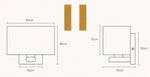Applique Murale Led Bois Design Élégant Arrondi Chambre