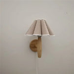 Applique Murale Led Bois Design Moderne Élégant B / Sans Prise Chambre