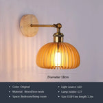 Applique Murale Led Bois Zen Naturel D / Sans Ampoule Chambre
