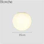 Applique Murale Led Boule Design Contemporain Verre 35Cm Chambre