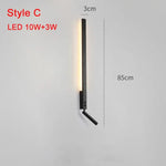 Applique Murale Led Contemporaines Design Élégant C 85Cm 13W / Blanc Chaud (2700-3500K) Chambre