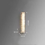 Applique Murale Led Cristalline Design Contemporain 45 Cm Chambre