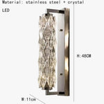 Applique Murale Led Cristalline Dimmable Élégante. Chambre