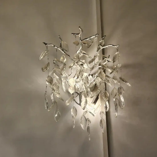 Applique Murale Led Cristalline Élégante Minimaliste Chambre