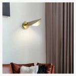 Applique Murale Led Cuivre Élégant Design. Chambre