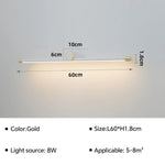 Applique Murale Led Design Élégant Lecture. 60Cm Blanc G / Chaud Chambre