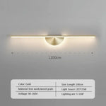 Applique Murale Led Design Élégant Minimaliste. Lwl128 100Cm Or / Blanc Froid Chambre