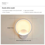 Applique Murale Led Design Élégant Minimaliste Type C Blanc / Chaud Chambre
