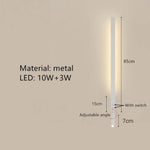 Applique Murale Led Design Épuré Contemporain C-Blanc-85Cm / 3000K Chambre