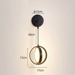 Applique Murale Led Design Épuré Contemporain. Noir Chambre