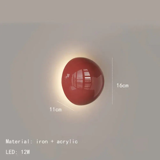 Applique Murale Led Design Industriel Contemporain Rouge / Changeable Chambre