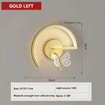 Applique Murale Led Design Lumineux Papillon. Gold Left / Cool White Chambre