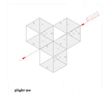 Applique Murale Led Design Luxueux Élégant 3Lumière 9W Chambre