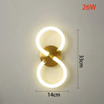 Applique Murale Led Design Moderne Élégant Huit Styles / Blanc Chaud (2700-3500K) Chambre