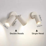 Applique Murale Led Design Moderne Rotative Chambre