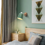 Applique Murale Led Design Scandinave Bois Métal Chambre