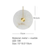 Applique Murale Led Dorée Élégante Design Contemporain B-15Cm Or / Lumière Chaude 3000K Chambre